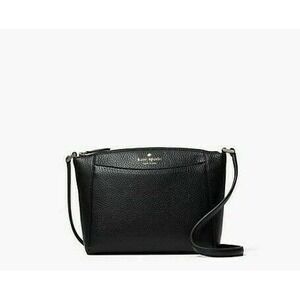NWT Kate Spade Black Pebble Leather CrossbodyPurse Classic Minimalist Retail 279